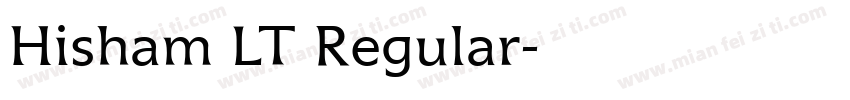 Hisham LT Regular字体转换